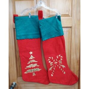 Fukei Industrial Christmas Stocking Felt Soft 32" Set of 2 Felt